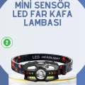 BFS El Sensörlü LED Far Suya Dayanıklı Şarjlı Kafa Lambası