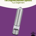 BFS Elektrikli Baharat Öğütücü Pilli Paslanmaz Çelik Otomatik Tuz Karabiber Değirmeni