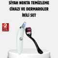 BFS Evde Profesyonel Cilt Bakımı Dermaroller + Siyah Nokta Temizleyici Setı