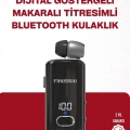 BFS Fineblue F580 Bluetooth Kulaklık – Klipsli, Dijital Göstergeli, Su Geçirmez, 12 Saat Pil Ömürlü