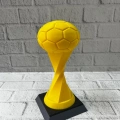 BFS Futbol Toplu Sarı Kupa 21cm Masaüstü Dekor Ödül Figürü