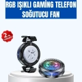 BFS Gaming Telefon Soğutucu RGB Fan Sessiz Çalışma Tüm Modeller Uyumlu