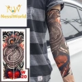 BFS Giyilebilir Kol Dövmesi Çorap Dövme 3D Baskılı Kol Bacak Dövme 2 Adet Model 7