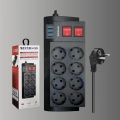 BFS Güçlü Termal Korumalı 8 Priz + 3 USB Çoklu Uzatma Kablosu 2m