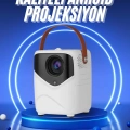 BFS HD Ayaklı Portatif Projeksiyon Cihazı Bluetooth Wifi Akıllı Android İşlemcili