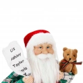 BFS Hediye Kutularının Üstünde Oturan Noel Baba Dekoratif Biblo 48 cm