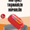 BFS IPX6 Su Geçirmez RGB LED Işıklı Taşınabilir Bluetooth Hoparlör 2400 mAh