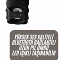 BFS Kablosuz Bluetooth Hoparlör Ses Bombası RGB Işıklı Taşınabilir Yüksek Ses Kaliteli