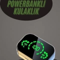 BFS Kablosuz Bluetooth Kulaklık Çift Telefon Destekli Powerbankli Dijital Göstergeli