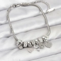 BFS Kelebek Charmlı Gümüş Renk Kadın Bileklik