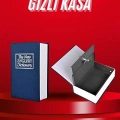 BFS Kitap Görünümlü Gizli Kasa Büyük Boy Anahtarlı Kilitli Para Kasası