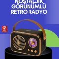 BFS Klasik Retro Radyo – Bluetooth Destekli, FM Özellikli Şarjlı Hoparlör
