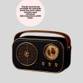 BFS Klasik Retro Radyo – Bluetooth Destekli, FM Özellikli Şarjlı Hoparlör