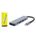 BFS Macbook Pro/air Uyumlu USB Type-C 8 In 1 Hub Dönüştürücü Çevirici Çoklayıcı USB Hdmı Micro Sd 8 Girişli