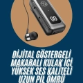 BFS Makaralı Kulaklık SD Kart Girişli Dijital Göstergeli Kablolu Bluetooth Kulaklık
