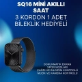BFS Mini Series 10 Akıllı Saat | 3 Kordon + Bileklik Hediyeli, Tüm Telefonlarla Uyumlu