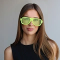 BFS Neon Fosforlu Panjur Gözlük 12 Adet – 80’ler 90’lar Parti Stili
