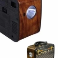 BFS Nostaljik Görünümlü Ahşap Radyo TF SD USB Girişli Led Fener Işıklı