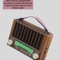 BFS Nostaljik Tasarımlı Solar Şarjlı Radyo AM FM SW ve Bluetooth