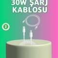 BFS Orijinal Kalite 30W Type-C Lightning Hızlı Şarj Kablosu – 1.2m Dayanıklı