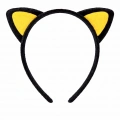 BFS Peluş Kedi Kulak Taç Sarı Siyah – Çocuk Parti & Kostüm Tacı