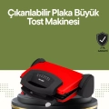 BFS Profesyonel 2000W Tost Makinesi – Ayarlanabilir Termostat ve Çıkarılabilir Plaka
