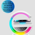 BFS Renkli Işıklı 15W Kablosuz Şarjlı Masa Lambası