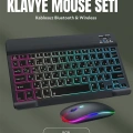 BFS RGB Aydınlatmalı Şarjlı Kablosuz Klavye ve Mouse Seti – Modern ve Kompakt Tasarım