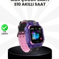 BFS S10 Akıllı Çocuk Saati Mor Model Çift Yönlü Konuşma ve SOS Fonksiyonu