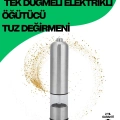 BFS Şeffaf Hazneli Elektrikli Tuz Karabiber Öğütücü Pilli Taşınabilir Mutfak Aleti
