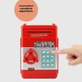BFS Şifreli Kırmızı ATM Tasarımlı Çelik Kasa Görünümlü Kumbara