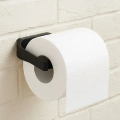 BFS Şık Tasarım Siyah Tuvalet Kağıdı Askılığı Metal Peçetelik