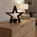 BFS Siyah Yıldız Şeklinde Mumluk Loş Işık Dekor Aksesuarı