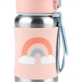 BFS Skip Hop Zoo Pipetli Paslanmaz Çelik Suluk 350 ml Gökkuşağı