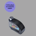 BFS Suya Dayanıklı 110dB Alarmlı Çelik Disk Kilidi