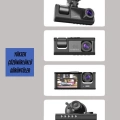 BFS TA-01 3 Kameralı 1080P Araç Kamerası Siyah