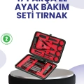 BFS Taşınabilir Deri Kutulu 17 Parça Manikür Seti