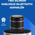 BFS Taşınabilir Silindir Tasarım Bluetooth 5.0 Hoparlör Yüksek Bas Performanslı