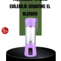 BFS Taşınabilir USB Şarjlı Mini Smoothie Blender 380ml Çelik Bıçaklı Portatif