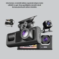 BFS Üç Kameralı Araç DVR Full HD Gece Görüşlü ve 2 inç IPS Ekranlı