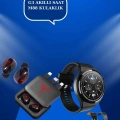 BFS Ucuz Kaliteli Akıllı Saat ve Powerbank Bluetooth Kulaklık 5.1 Stereo ANC Özelliği