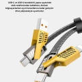 BFS USB-C USB-A 4’ü 1 Arada Örgülü Kablo 65W Hızlı Şarj Metal Uç Dayanıklı