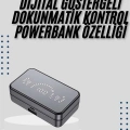 BFS Yeni Nesil Kablosuz Kulaklık Aynalı Powerbank Özellikli Bluetooth Bağlantılı Dijital Göstergeli