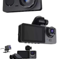 BFS Yol Kayıt Araç Kamerası HD DVR 3 Kameralı 2.0in Ekranlı Ön İç Arka