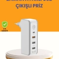 BFS Zaman Kontrollü Şarj Cihazı 30W Hızlı Şarj ve Çoklu USB Çıkışı