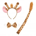 BFS Zürafa Kosümü Aksesuar Seti 3 Lü - Taç Papyon Kuyruk