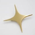 Çelik Yıldız Broş - Altın