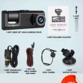 ÇOK SATAN 1080P Dash Cam Full Hd Araç içi Kamera Ön Arka ve İç Kayıt 3 Kamera Gece Görüşlü G Sensör Geniş Açı