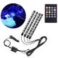 ÇOK SATAN 12 Ledli RGB Işıklı Araç Içi Ayak Altı Led Oto Ampul Kumandalı 7 Renk