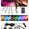 ÇOK SATAN 12 Ledli RGB Işıklı Araç Içi Ayak Altı Led Oto Ampul Kumandalı 7 Renk